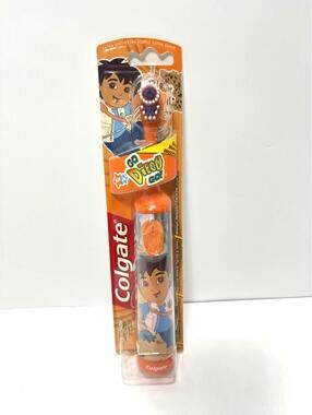 RARE Colgate Kids Go Diego Go Battery Toothbrush Extra Soft Bristles New
